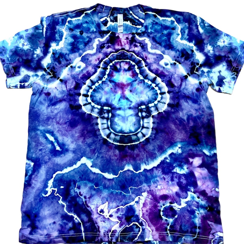 Indigo Mushroom — hand-dyed short sleeve