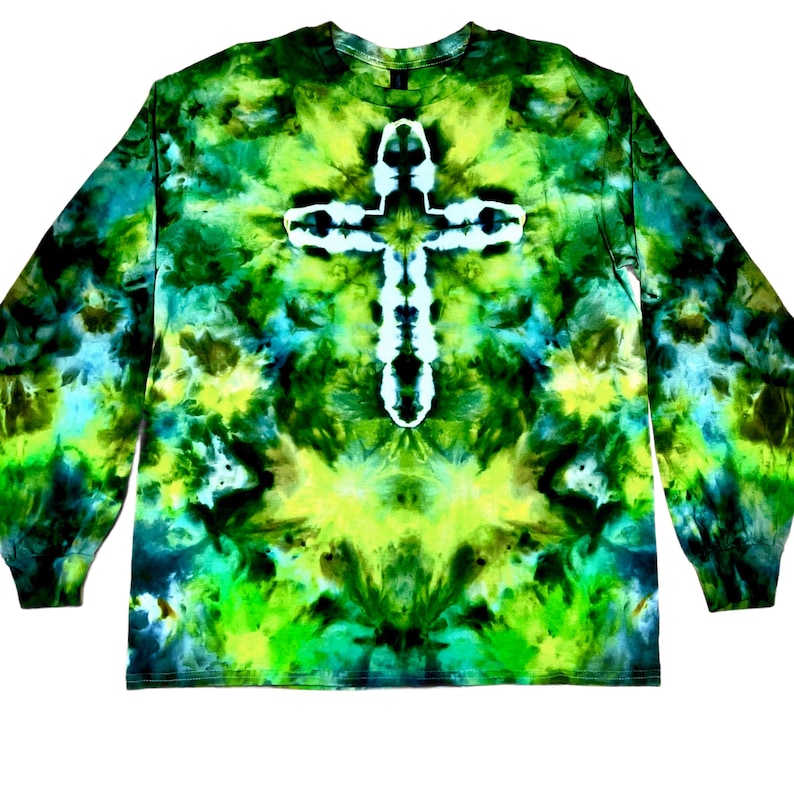 Forest Cross — hand-dyed long sleeve