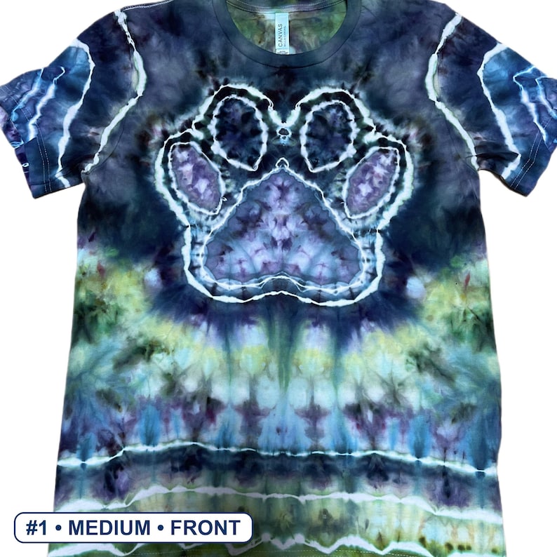 Paw Prints hand-dyed shirt collection