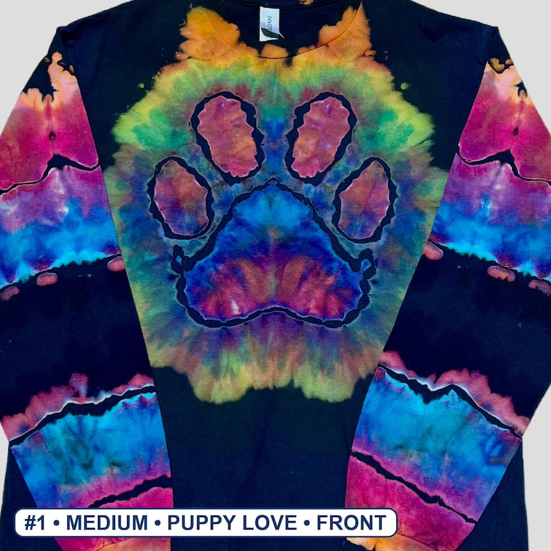 Puppy Love Reverse Dye — hand-dyed long sleeve