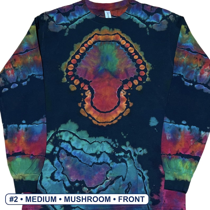 Mushroom Reverse Dye — hand-dyed long sleeve